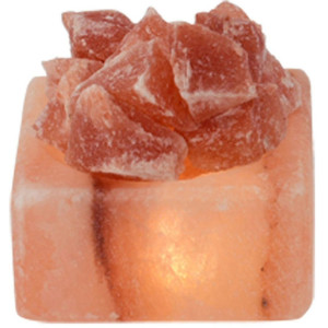 HIMALAYA SALT DREAMS Zoutkristal-tafellamp Petite Met de hand gemaakt van zoutkristal - iedere steen uniek, H: ca.4 cm (1 stuk)