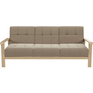 sit&more 3-zitsbank Billund Armleuningen van natuurlijk beukenhout, verschillende bekledingen en kleuren