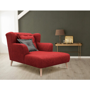 Home affaire Loveseat Baggio met houten voetjes