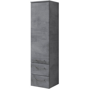 Saphir Halfhoge kast Quickset 945 badkamermeubel 35 cm breed, 1 deur, 2 laden Badkamer-halfhoge kast inclusief deurdemper, grepen in glanzend chroom