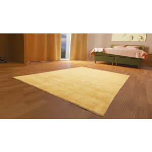 morgenland Wollen kleed Uni - Gabbeh tapijt - Softy Gabbeh look, uni kleuren, 100% wol, zeer zachte pool, woonkamer