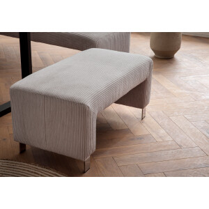 exxpo - sofa fashion Hocker Intenso, poef, modern, keuze uit leer of textiel hoge bodemvrijheid, vrij in de ruimte te plaatsen, hoog zitcomfort