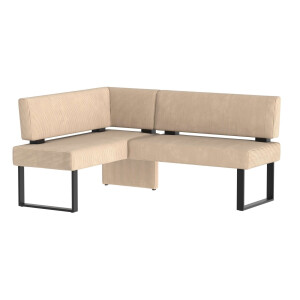 Home affaire Hoekbank Oliver met metalen frame, keukenbank verschillende hoezen cord eetkamerbank ottos choice