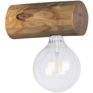 SPOT Light Wandlamp TRABO SIMPLE Houten balk van massief grenenhout ø 8-12 cm