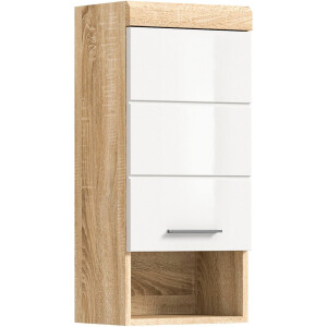 INOSIGN Hangkast Siena, breedte 37 cm, 1 deur, 1 open vak, 1 legplank, MDF-front in verschillende kleuren verkrijgbaar, badkamermeubels, badkamerkast, kast, badkamer (1 stuk)