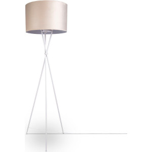 Paco Home Staande lamp Kate uni kleur Woonkamer driepoot vloerlamp velours hoogte 177,5cm filigraan E27