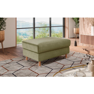 Home affaire Hocker Calypso Houten poten met metalen plaat