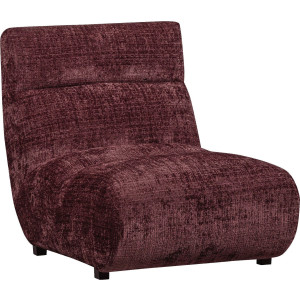 WOOOD Fauteuil Observe vrijstaand, grof geweven chenille-stof, h 82 cm x b 75 cm