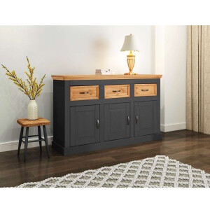 Home affaire Dressoir Selma Commode van massief grenenhout, breedte 145 cm
