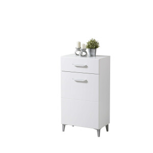 INOSIGN Schoenenkast Belfort, schoenenkast, schoenenrek, hoogte 105 cm in opaque wit met mdf-beklede fronten, modern ontwerp