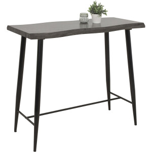 HELA Bartafel Gabi Boomstamtafel, 120 cm breed, Industrial design, wildeiken of grijs