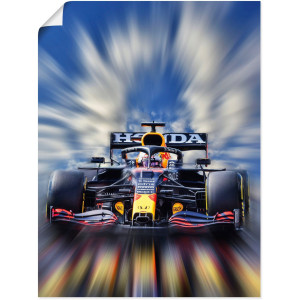 Artland Artprint Max Verstappen - wereldkampioen Formule 1 als artprint van aluminium, artprint voor buiten, artprint op linnen, poster, muursticker