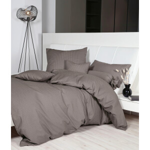 Janine Overtrekset PIANO 0125 met rits, 100% katoen, met geweldige structuur, premium