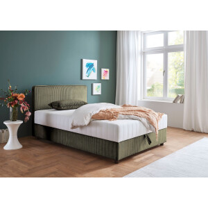 ATLANTIC home collection Bed Corinna Boxspring bed incl. opbergruimte, ribfluweel, verkrijgbaar in verschillende breedtes