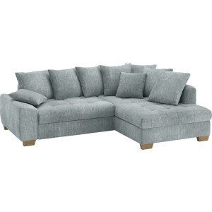 Mr. Couch Hoekbank Nikita II, L-vorm, tot 140kg per zitplaats belastbaar met koudschuim bekleding, optioneel met bed en bedlade