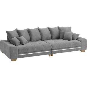 Mr. Couch Megabank Nikita II RGB-LED, Bluetooth-geluidssysteem, optioneel met koudschuim
