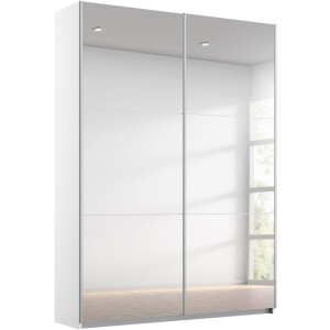 rauch Zweefdeurkast Kledingkast kast garderobe REFLECT inclusief praktische binneninrichting met 2 stoffen dozen made in germany
