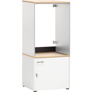 Schildmeyer Multifunctionele kastenset SOLEA Breedte 134 cm, stapelbare kasten, metalen beslag, deurvergrendeling