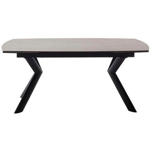 MCA furniture Eettafel OSSANA vierpoot tafel 180-260 cm Keramiek, metaal, eindschuif, uittrekbaar, tafelblad 13 mm, 8-10 personen
