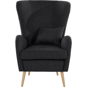 Guido Maria Kretschmer Home&Living Fauteuil Sallito, TV-stoel, oorfauteuil met Hocker, in veel stofkwaliteiten, ook in fluweelcord