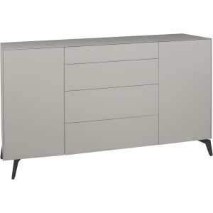 Mäusbacher Kast Imola BESTSELLER! Commode met glasfront en glazen bovenblad