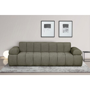 INOSIGN 3-zitsbank LYOTH moderne stitching, armleuningen in kussenlook, b/d/h: 220/93/71 vm