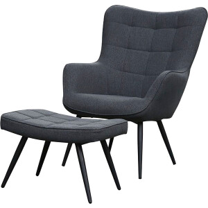 byLIVING Fauteuil Uta naar keuze met of zonder hocker, in cord, fluweel of weefstof (1 stuk)