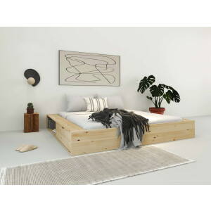Home affaire Massief houten ledikant Erno, OTTO's Choice, opbergbed, futonbed, 275KG belastbaar