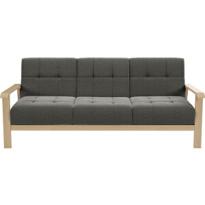 sit&more 3-zitsbank Billund Armleuningen van natuurlijk beukenhout, verschillende bekledingen en kleuren