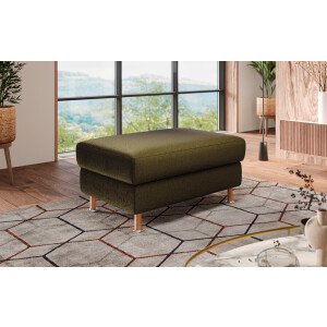 Home affaire Hocker Calypso Houten poten met metalen plaat
