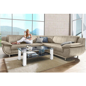 TRENDMANUFAKTUR Hoekbank Rondo optioneel met slaapfunctie, 267x247 cm (BxD), brede armleuningen
