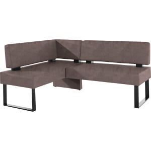 Home affaire Hoekbank Oliver met metalen frame, keukenbank verschillende hoezen cord eetkamerbank ottos choice