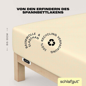 Schlafgut Hoeslaken EASY jersey elastaan MADE IN GREEN by OEKO-TEX (1 stuk)