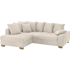 Mr. Couch Hoekbank Nikita II, L-vorm, tot 140kg per zitplaats belastbaar met koudschuim bekleding, optioneel met bed en bedlade