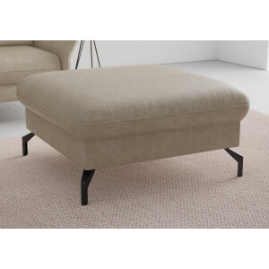 sit&more Hocker Fashion met binnenvering, met hoogwaardige, zwarte metalen poten