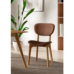 INOSIGN Stoel COZY Made in Italy Frame in beuken, kersen- of notenhout, massief hout, designstoel (set, 2 stuks)