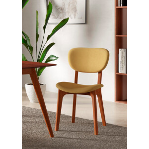 INOSIGN Stoel COZY Made in Italy Frame in beuken, kersen- of notenhout, massief hout, designstoel (set, 2 stuks)