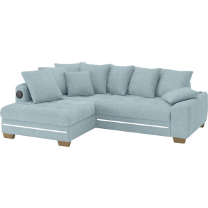 Mr. Couch Hoekbank Nikita II, L-vorm met koudschuim, rgb-led, geluidssysteem, optioneel met bed, bedlade