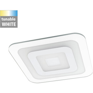 EGLO Led-plafondlamp REDUCTA 1 Plafondlamp wit, lichtkleur instelbaar (CCT), lamp voor de woonkamer, 48 cm