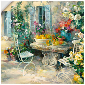 Artland Artprint Idyllische tuin als artprint op linnen, poster, muursticker in verschillende maten