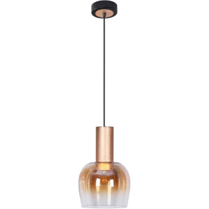 näve Hanglamp Funda 1x e27 excl. max. 40 w, met acryl hangdecoratie in kristalvorm, hoogte 120cm (1 stuk)