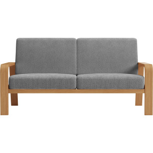 sit&more 2,5-zitsbank Kolding Armleuningen van eikenkleurig beukenhout, verschillende bekledingen en kleuren