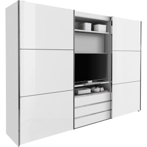Wimex Zweefdeurkast Magic by fresh to go mooie extra: met draaibaar tv-element, fronten van glas