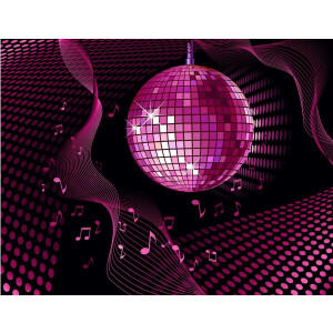 Papermoon Fotobehang Disco-bal Vliesbehang, eersteklas digitale print