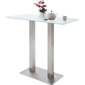 MCA furniture Bartafel Zarina Bartafel met vitrokeramiek tafelblad met edelstaal frame