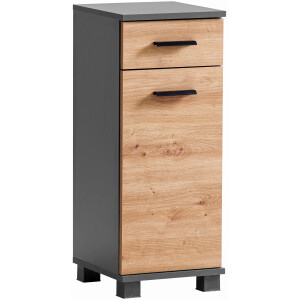 welltime Smalle kast Palermo, breedte 30 cm Verwisselbare deurstop, metalen beslag