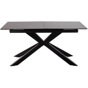 MCA furniture Eettafel BONANZA uitschuifbare tafel 160-200 cm gemarmerd Keramiek, metaal, marmer-look, synchronisatie-uittrekmechanisme, uittrekbaar, 6-8 personen