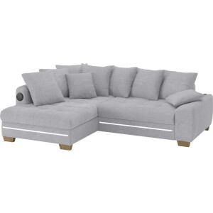 Mr. Couch Hoekbank Nikita II, L-vorm met koudschuim, rgb-led, geluidssysteem, optioneel met bed, bedlade