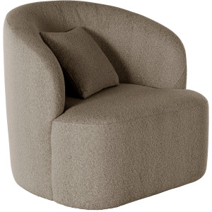 LeGer Home by Lena Gercke Draaibare fauteuil Dilara afgeronde rugleuning en front, in 3 stofkwaliteiten