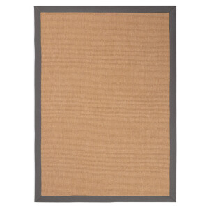 carpetfine Sisalkleed Sisal met gekleurd randdessin, antislip achterzijde